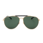 Men's Fin Sunglasses // Gold + Green
