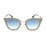 Women's Lory Sunglasses // Gold + Green + Blue