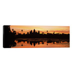 Silhouette of a temple, Angkor Wat, Angkor, Cambodia // Panoramic Images (60"W x 20"H x 0.75"D)