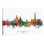 Ho Chi Minh City Vietnam Skyline Name // Michael Tompsett (40"W x 26"H x 1.5"D)