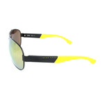 Men's 0915 Polarized Sunglasses // Matte Black + Yellow