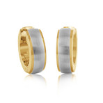 Polished Edges Huggie Earrings // Gold Plated