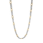 Polished Figaro Chain // Gold Plated (20")