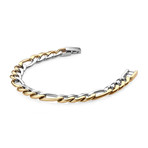 Figaro Link Bracelet // Gold Plated