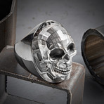 Mozaik Skull Ring // Black + Silver (12)