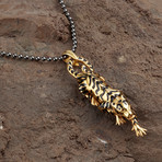 Leopard Necklace // Gold (XL)