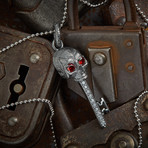 Skull Key Necklace Tip // Black (XL)