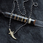 Knife Necklace // Black (XL)