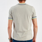 Collar Detail T-Shirt // Gray (S)