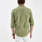 Textured Button-Up Shirt // Khaki (S)