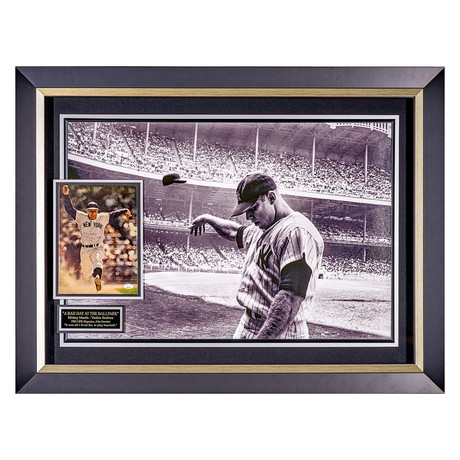 Mickey Mantle // Bad Day At the Ballpark // Signed