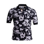 Tom Polo Shirt // Black Floral (2XL)