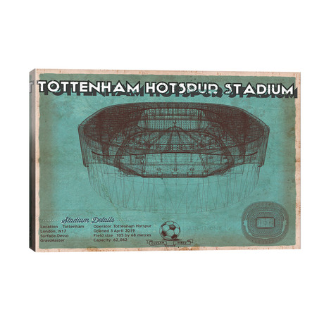 London Tottenham Hotspur Stadium // Cutler West (40"W x 26"H x 1.5"D)
