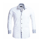 Reversible Cuff French Cuff Dress Shirt // White (S)