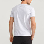 Abstract T-Shirt // Snow Melange (2XL)