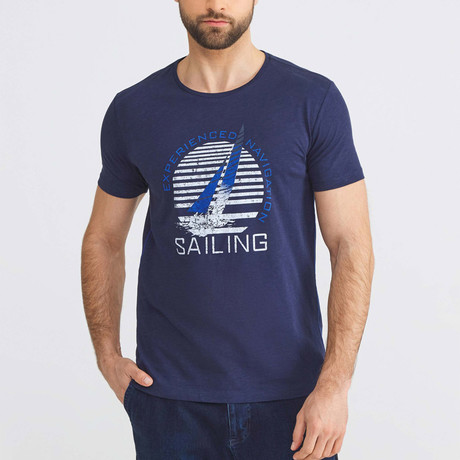 Experienced Navigation Sailing T-Shirt // Navy (S)