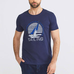 Experienced Navigation Sailing T-Shirt // Navy (M)
