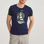 Sailboat T-Shirt // Navy (L)