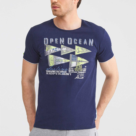 Open Ocean T-Shirt // Navy (S)