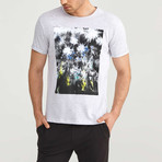 Abstract T-Shirt // Snow Melange (L)