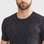Texture T-Shirt // Black (L)