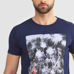 Abstract T-Shirt // Navy (XL)