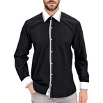 Keith Button-Up Shirt // Black (Small)