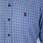 Roy Button-Up Shirt // Dark Blue (Small)