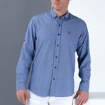 Damian Button-Up Shirt // Dark Blue (Small)
