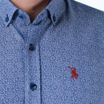 Damian Button-Up Shirt // Dark Blue (Small)