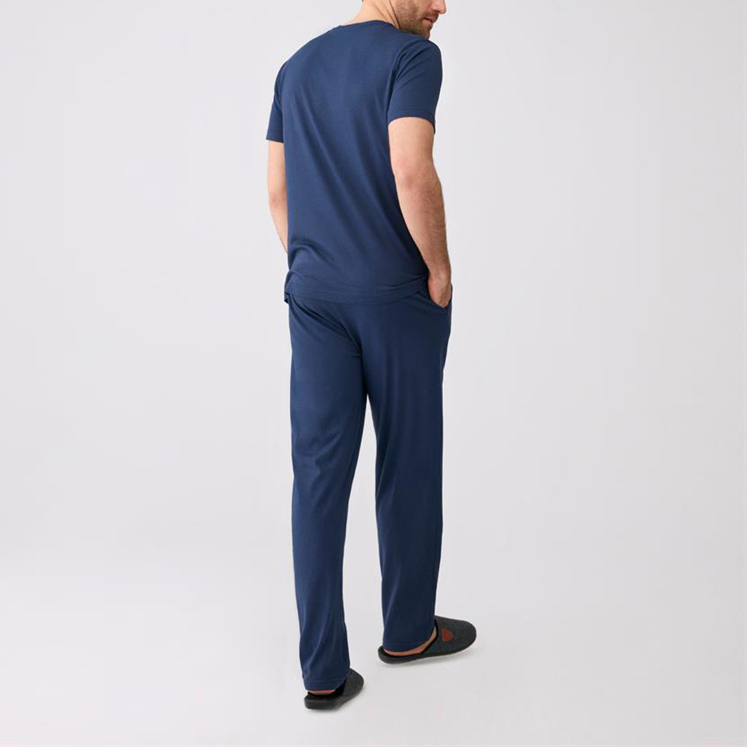 Pajamas // Set of 3 // Solid Navy (XS) - Dagi - Touch of Modern