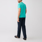 Elbert Pajamas // Set of 3 // Green (XL)