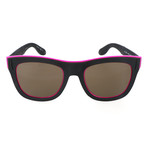 Unisex 7016 Sunglasses // Matte Black Rubber + Pink