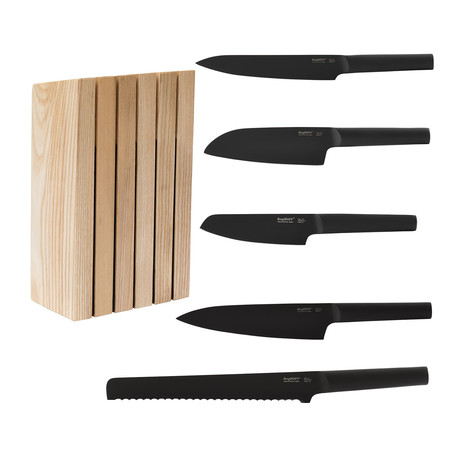 Ron 6 Piece Knife Set + Block