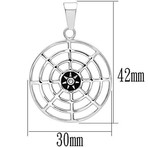 Round Compass Design Pendant