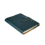 Switchback Leather Notebook (Dark Brown)