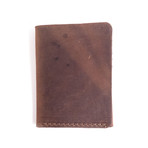 Commuter Leather Wallet (Dark Brown)