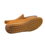 Perforated Leather Casual Driver // Tan Nubuck (US: 7)