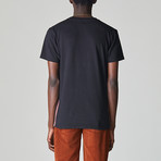 Nester Stripe Tape T-Shirt // Black (XL)