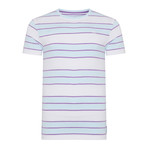 Boxer Stripe Jacquard T-Shirt // Lilac (M)