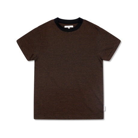 Aragavi Stripe T- Shirt // Black (S)