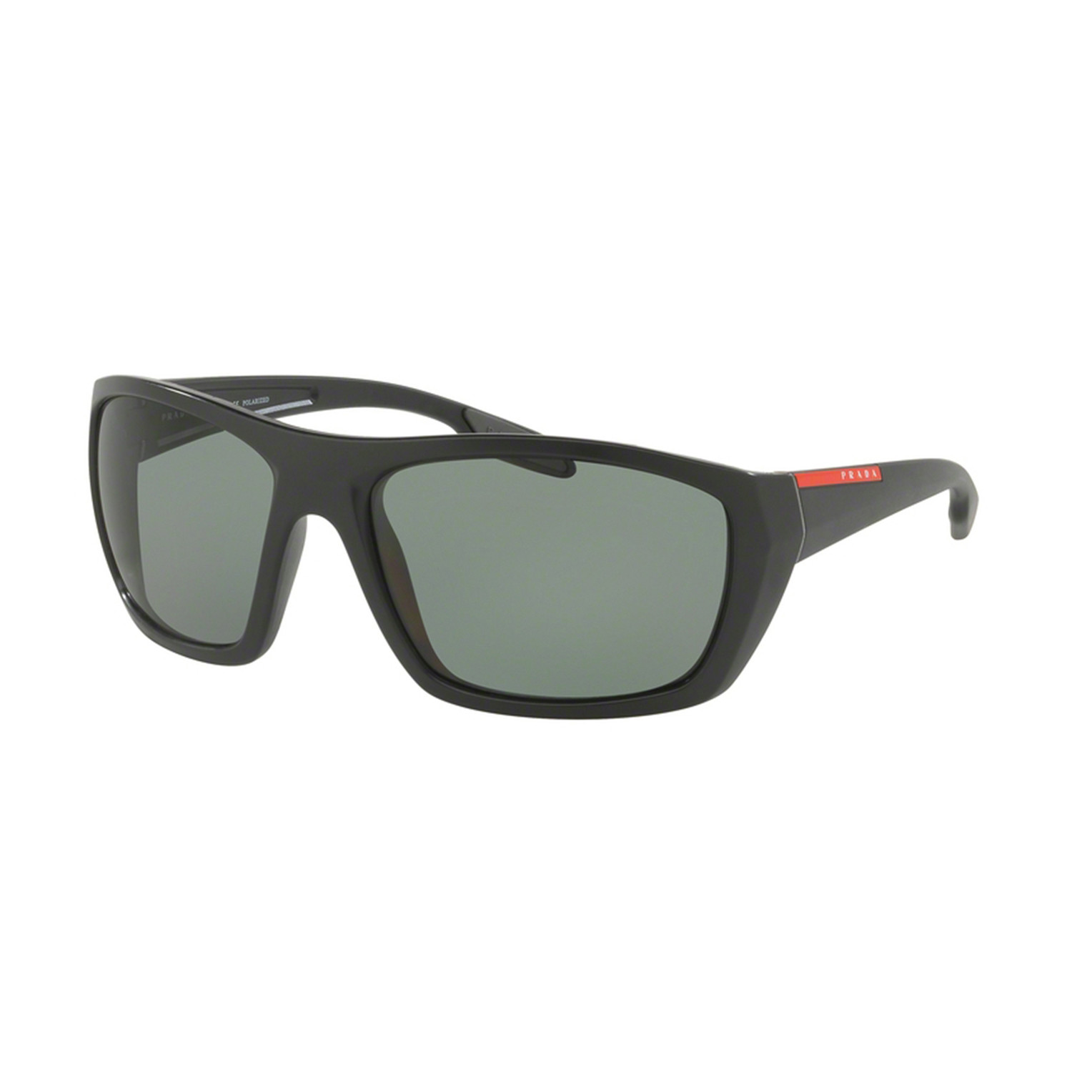 Men's Rectangular 05SS Active Polarized Sunglasses // Black - Prada ...