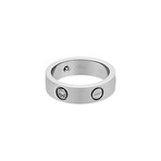 Cartier 18k White Gold 3 Diamond Love Ring // Pre-Owned (Ring Size: 4.75)
