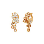 Mikimoto 18k Yellow Gold Diamond Earrings // Pre-Owned