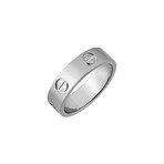 Cartier 18k White Gold Love Ring // Ring Size: 5.25 // Pre-Owned (Ring Size: 5.75)