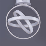Gyro LED 6-Light Flush Mount Light // Matte White