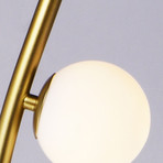 Rover 8-Light Floor Lamp // Metallic Gold