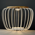 Cage 1-Light Floor Lamp // White