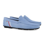 Selines Leather Moccasins // Blue (Euro: 45)
