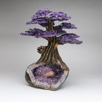 The Protection Tree // Genuine Amethyst Tree + Amethyst & Calcite Crystal Matrix // Custom v.1 // XL